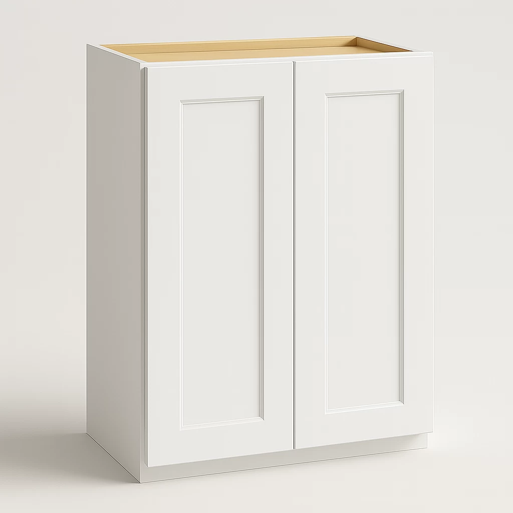 Line drawing of a wall cabinet