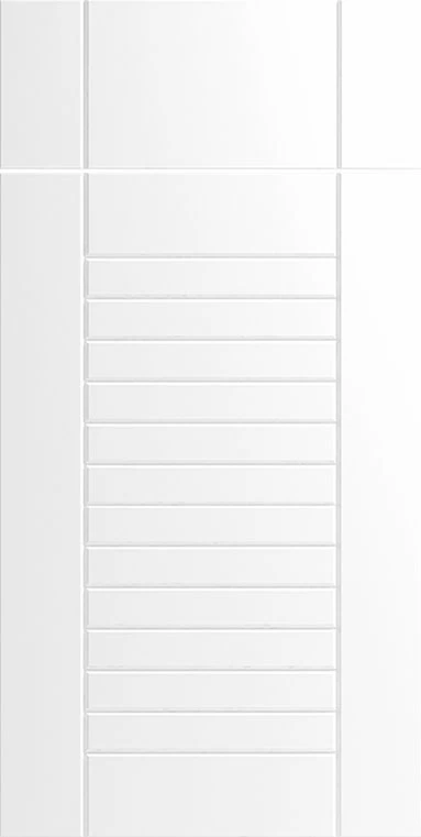 Naples outdoor cabinet door &mdash; white finish close-up